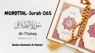 MUROTTAL Surah 065 AtTalaq Wadee Hammadi Al Yamani [upl. by Winchester]