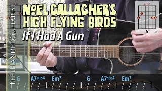 Noel Gallaghers High Flying Birds  If I Had A Gun guitar lesson [upl. by Amelia]