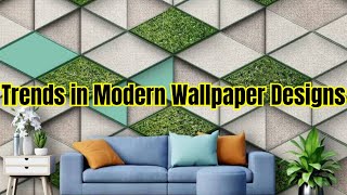 Trends in Modern Wallpaper Designs  stylish 3d wallpaper designs for living room walls 2025 [upl. by Irene480]