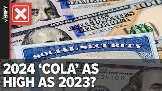 Social Security COLA 2024 How much benefits could increase [upl. by Bourn]