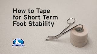 How to Tape for Short Term Foot Stability with Dr Charrette [upl. by Krakow]