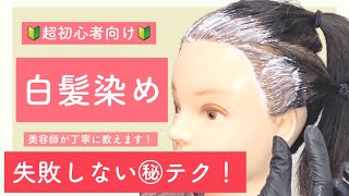 【簡単に白髪染めを染めるコツ教えます】セルフカラーのやり方！次の美容院までのメンテナンスカラー！ [upl. by Acnairb922]