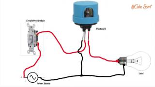 HOW TO WIRE A PHOTOCELL IN A CIRCUIT [upl. by Aicram444]