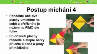 Míchání barev z FIMO hmoty  blendováníwmv [upl. by Susann]