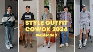 Inspirasi Outfit Cowok Keren  Rekomendasi Ootd Pria 2024  Shopee Haul  episode2 [upl. by Bainter694]