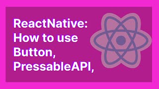 HINDI ReactNative Button vs TouchableOpacity vs Pressable API [upl. by Aillicec]