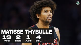 MATISSE THYBULLE CAME UP BIG IN OT DROPS 13PTS vs KINGS FULL HIGHLIGHTS [upl. by Dustie]