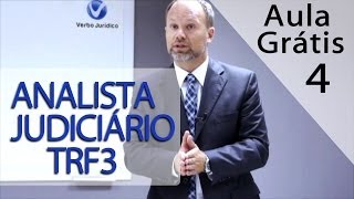 Analista Judiciário do TRF3  Aula Grátis 4 [upl. by Atteynod]