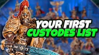 Custodes Beginner List  Warhammer 40K 10th Edition [upl. by Tarrsus]