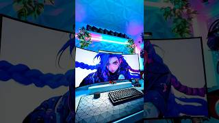 Rate my Gaming Setup🤩🫶🏻❤️🎮🔥govee gamingsetup gamer rgb viralshorts livewallpaper fyp [upl. by Ihab]