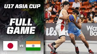 Japan v India  Men FINAL  Full Game  FIBA 3x3 U17 Asia Cup 2022  3x3 Basketball [upl. by Rondon]