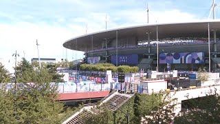 Olympics 2024 Exterior of Stade de France ahead of Olympics closing ceremony [upl. by Lichtenfeld481]