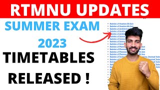 RTMNU Summer Exam Timetables Released  Nagpur University Summer Exam Updates 2023 [upl. by Swords215]