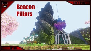 Minecraft Lets Play EP 30 Beacon Pillars [upl. by Carmela203]