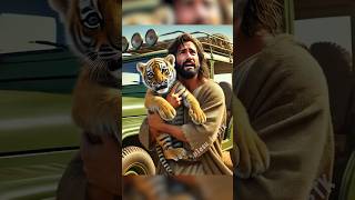 Jesus rescued the poor tiger🐯 jesus fe amen [upl. by Drolet]