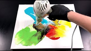 Dutch pour Week Colorful Fluid Painting  inspired by Rinske Douna  1 of 5 [upl. by Morette379]