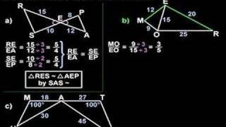 Proving Triangles are Similar  MathHelpcom  Geometry Help [upl. by Akema202]