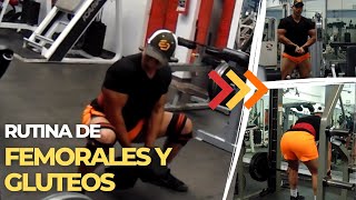 ENTRENANDO FEMORALES Y GLUTEOS EN quotEL TEMPLO FITNESSquot [upl. by Drofiar]