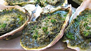 The Best Oysters Rockefeller  Cleaning Shucking and the Recipe  PoorMansGourmet [upl. by Acenes977]