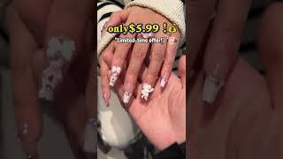 Only 599 Limitedtime offer 🥳💅🥳pressonnailset nails glitzadoranail pressonnails nailart [upl. by Ulla]