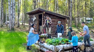 Garden Harvest  Moose Processing  Log Railing Install  The Miller Family 😀 [upl. by Yenruoj]