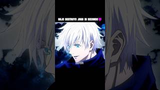 Gojo Destroys Jogo in Second😈 gojo jujutsukaisen anime gamingwithkrishna sukuna [upl. by Goth276]