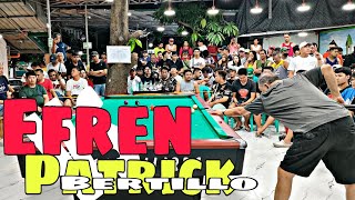 22 HD EFREN BATA REYES 🇵🇭 🆚 🇵🇭 PATRICK BERTILLO RACE 20 EXHIBITION MATCH 1400 VALENZUELA [upl. by Hayyifas]