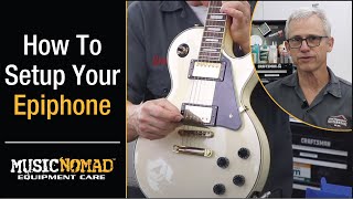 EPIPHONE LES PAUL  How to Setup Your Electric Guitar  Step by Step [upl. by Yatnuahs394]