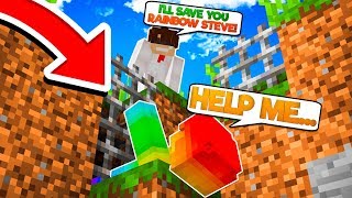 Minecraft Steve Saga  SAVING RAINBOW STEVES LIFE [upl. by Glennie851]