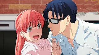 شاب كئيب بيحب بنت جميلة بس عندها سر مخبياه عن الكل ملخص انمى wotaku ni koi wa muzukashii [upl. by Adamik317]