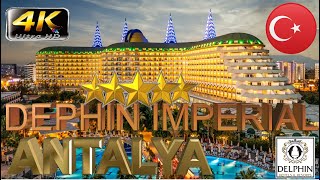 4K DELPHIN IMPERIAL HOTEL 2024 GOOD BEACH RESORT ANTALYA TURKEY [upl. by Oriaj358]