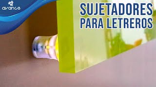 Sujetadores de anuncios o letreros de plástico transparente [upl. by Searcy]