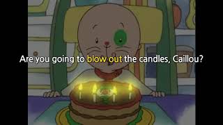 Caillou Season 1 Episode 19 Caillous Birthday Present 03 blow out [upl. by Berhley]