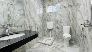 Washroom design 45 x 6 feet  small bathroom design [upl. by Enomed115]