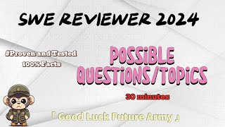 SPECIAL WRITTEN EXAM REVIEWER 2024  Possible TopicsQuestions [upl. by Spalding]