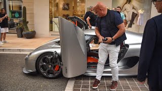 Christian Von Koenigsegg Shows Up His New 4M€ Koenigsegg CC850 in Monaco [upl. by Ennirak]