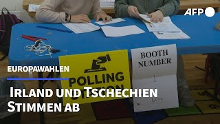 Europawahlen gehen in Irland und Tschechien weiter  AFP [upl. by Semadar399]