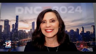 Gov Gretchen Whitmer talks about the Democratic National Convention going on [upl. by Nosyd]