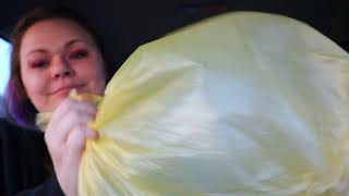 Bubble Gum Popping ASMR Plastic Bags [upl. by Shinberg]