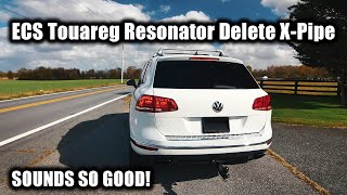 ECS Tuning Touareg Resonator Delete XPipe Install amp Review [upl. by Natalee851]