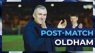 Oldham Athletic PostMatch Interview with Chris Millington [upl. by Byran]