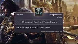 Abyssal Contract Tokens Guide  Throne and Liberty [upl. by Ahselak]