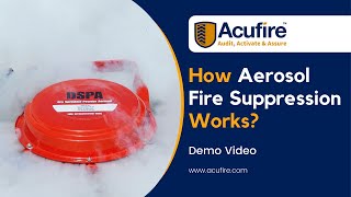 How Aerosol Fire Suppression Works  Aerosol Fire prevention Demo by Acufire Experts  Acufire [upl. by Berthe52]