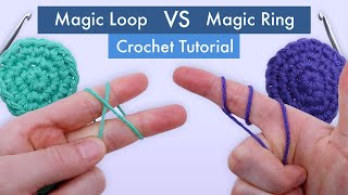 How to Crochet the Best Magic Loop and Magic Ring aka Magic Circle  Easy Beginner Tutorial [upl. by Lindblad]