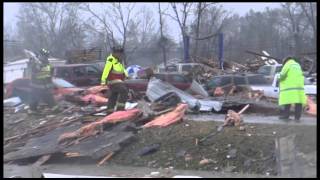 Tornado strikes Adairsville leaving widespread damage behind [upl. by Neyrb]