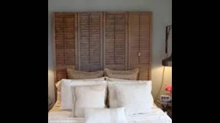 diy Shutter Headboard Ideas [upl. by Odnomor763]