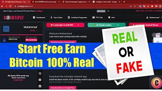 Cointiply is Real or Fake  Cointiply Bitcoin Create Account How to Earn Real Bitcoins and Payout [upl. by Bryna52]