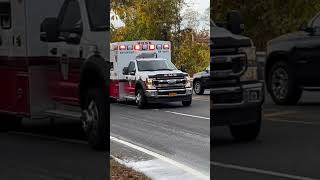 Bethpage fire department Ambulance 9056 arriving to a signal 9 [upl. by Nonnahs46]