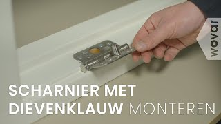 Scharnier met dievenklauw monteren  Veiligheidsbeslag [upl. by Isma]