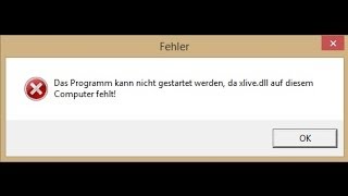 xlivedll FehlermeldungFehler behebenentfernen German HD Tutorial [upl. by Guglielmo58]